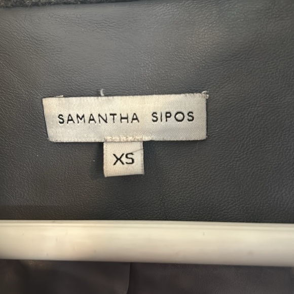 Samantha Sipos Grey Varsity Bomer Jacket - Picture 5 of 6